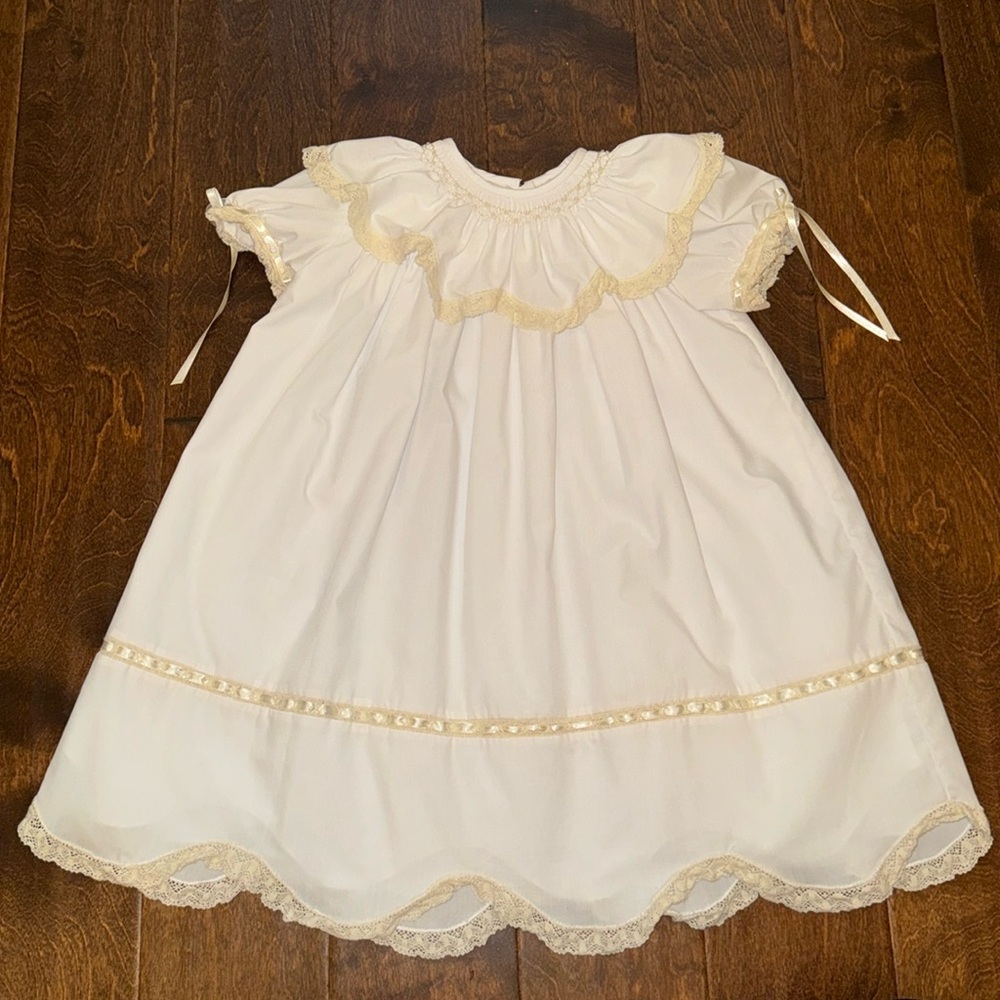 NWOT Posh Pickle White Pearls Heirloom Dress - 4t